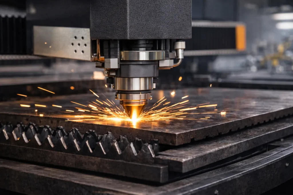 laser cutting machine operation